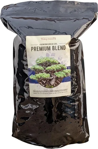 Bonsai Outlet Tierra Premium para Bonsai - Tinyroots Bolsa de 2.5 Galones de Mezcla de Tierra para Bonsai Terminado, Ideal para Retención de Agua y