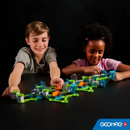 Miniatura 6 de Geomag Gravity Classic Mechanics - Juguetes magnéticos para niños a partir de 8 años, 153 imanes educativos STEM para niños, bloques magnéticos