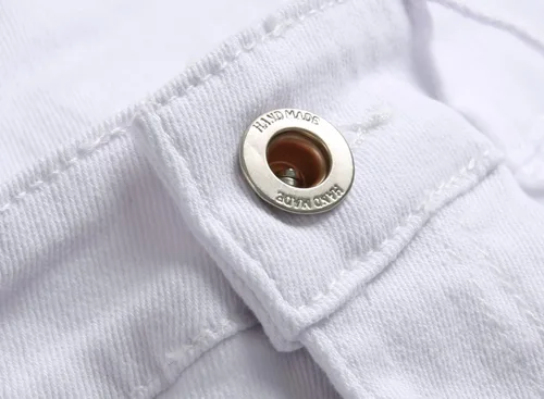 Miniatura 5 de AITITIA Jeans de motociclista de ajuste regular para hombre