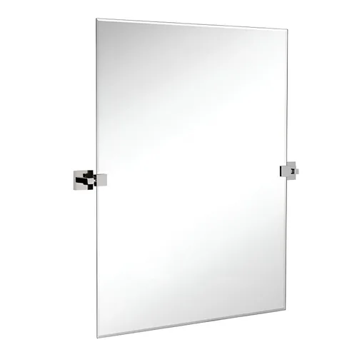 Miniatura 7 de Hamilton Hills - Espejo pivotante de pared de 20x30 pulgadas con soportes cuadrados de pared negros mate Espejo de baño sin marco Espejo