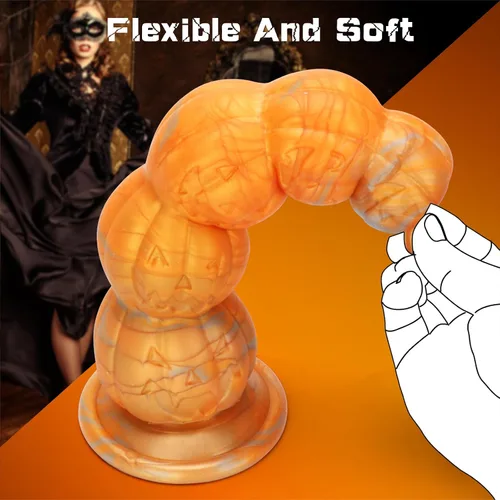 Miniatura 3 de Consolador de Fantasía Monstruo, Consoladores Anales y Perlas Anales para Hombres, Consolador de Nudo de Silicona de 7.87 Pulgadas con Ventosa