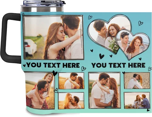 Miniatura 23 de Taza Personalizada de Viaje con Aislamiento al Vacío Personalizable con Tus Fotos y Texto Taza de Café Regalo de Navidad Cumpleaños