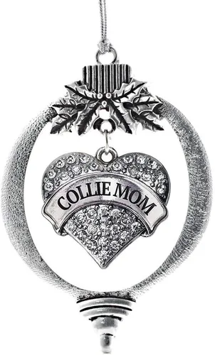 Miniatura 115 de Inspired Silver Adornos festivos de dije de corazón pave de plata con circonitas cúbicas