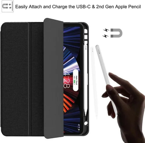 Miniatura 4 de Soke Funda para iPad Pro 11 (M2) 2022/2021/2020 con soporte para lápices