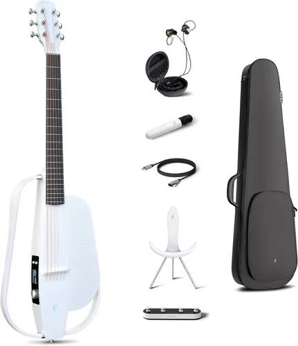 Miniatura 13 de Enya NEXG 2 - Guitarra acústica-eléctrica básica de fibra de carbono, guitarra de viaje inteligente acústica eléctrica para adultos con altavoz
