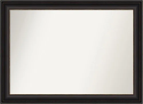 Miniatura 337 de Amanti Art Espejo de baño de bronce para sobre el fregadero, 24 x 24 pulgadas, espejo cuadrado de bronce Lara para tocador, marco de madera
