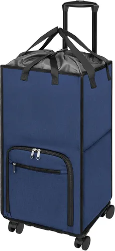 Miniatura 12 de Bukere - Cesta de lavandería con ruedas, cesta grande con 4 ruedas y 2 asas, bolsa de lavandería con ruedas plegable independiente para ropa, Gris