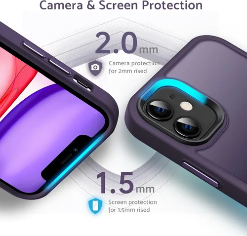 Miniatura 5 de Anqrp Funda magnética a prueba de golpes para iPhone 11, [compatible con MagSafe] [probada contra caídas de grado militar] Funda delgada de silicona
