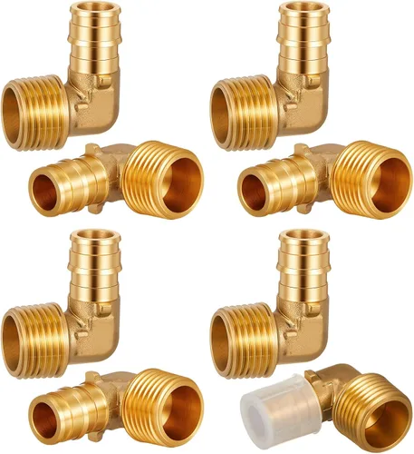 Miniatura 24 de 1 "X 1" Codo de 90 grados Pex A Accesorios de expansión Accesorios de latón Herramienta de crimpado Pex para conexión de tubería de tubería, ASTM