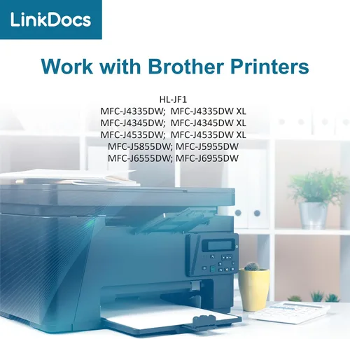 Miniatura 3 de LinkDocs LC406 - Cartuchos de tinta compatibles con Brother LC406 LC406XL compatible con Brother MFC-J4535DW MFC-J4345DW MFC-J4335DW MFC-J5855DW