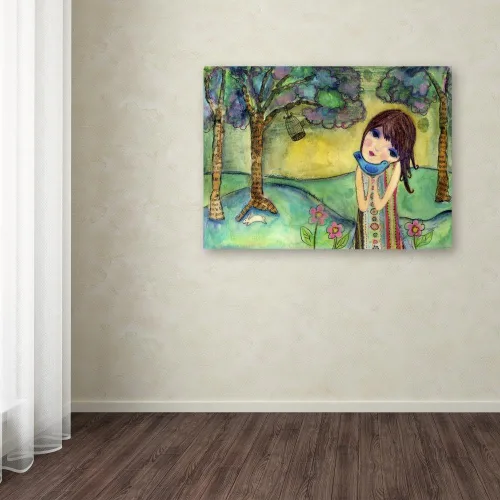 Miniatura 3 de Trademark Fine Art Wyanne "Chica de ojos grandes libre de amar" Lienzo