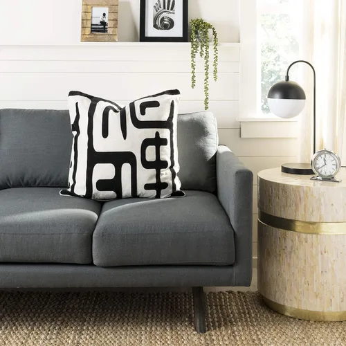 Miniatura 5 de Safavieh Pillow Collection - Almohada decorativa de maíz, 22 pulgadas, color negro, juego de 2