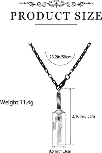 Miniatura 6 de LOTR Necklace Lord of the Rings Necklace Lord of the Ring Ring Necklace the Ring of Power Jewelry Narsil Necklace Broken Sword Necklace for Men Boys