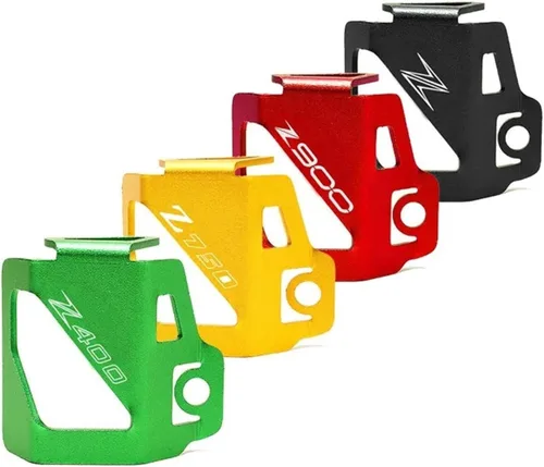 Miniatura 2 de Compatible con Z400 Z750 Z800 Z900 Z 900 2021 Accesorios de motocicleta CNC aluminio trasero depósito de líquido de freno trasero protector