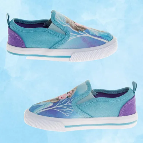 Miniatura 5 de Disney Zapatos de casa de muñecas de Minnie Mouse Gabys de princesa Frozen para niñas y niños pequeños, mocasines de carácter, tenis casuales de lona