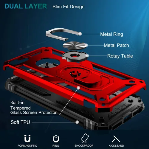 Miniatura 118 de Jeylly Funda para iPhone SE/Funda para iPhone 5S, Exterior de Plástico Duro que Absorbe Golpes + Interior de Silicona de Goma Defensor contra