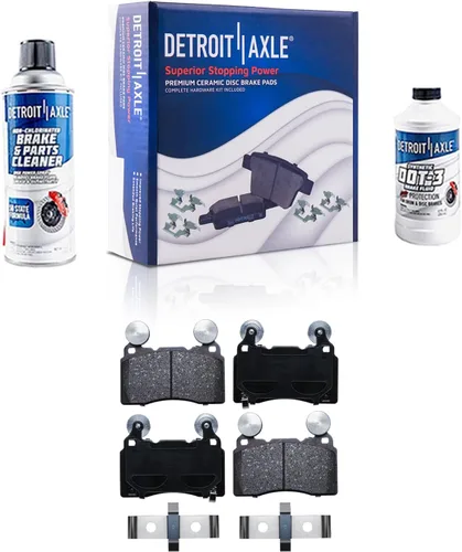 Miniatura 16 de Detroit Axle - Pinza de disco del lado del acompañante + pastillas de freno de cerámica de repuesto para Lexus HS250H Toyota RAV4 Prius V Scion xB