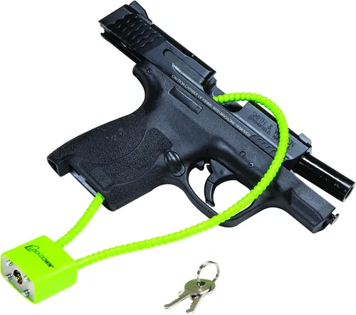 Miniatura 2 de Lockdown Candado para pistola de cable de 15 pulgadas con diseño aprobado por el Departamento de Justicia de California y candado con llave