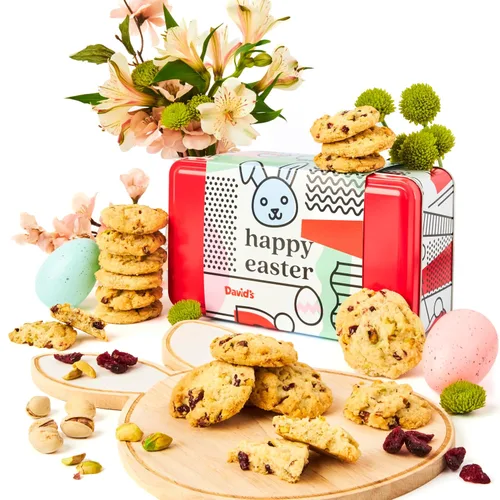 Miniatura 9 de David's Cookies Galletas de pistacho y arándano – Galletas gourmet de panadería con nueces, golosina dulce, caja de regalo para Pascua, Día