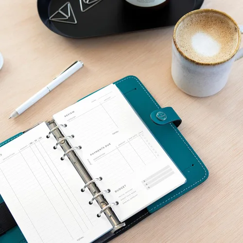 Miniatura 5 de Filofax Recambio Lifestyle, Tamaño Personal, Recambio de Organizador, Papel Blanco, Rastreador de Gastos, 56 Hojas (B132850)