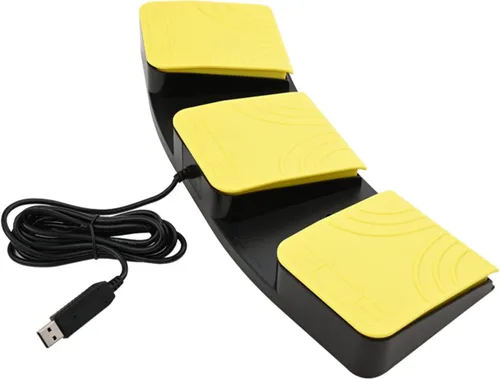 Miniatura 6 de Pedal de pie USB para juegos de PC, interruptor de pie de control óptico, teclado de mouse de mapa de computadora, tecla de combinación de teclas