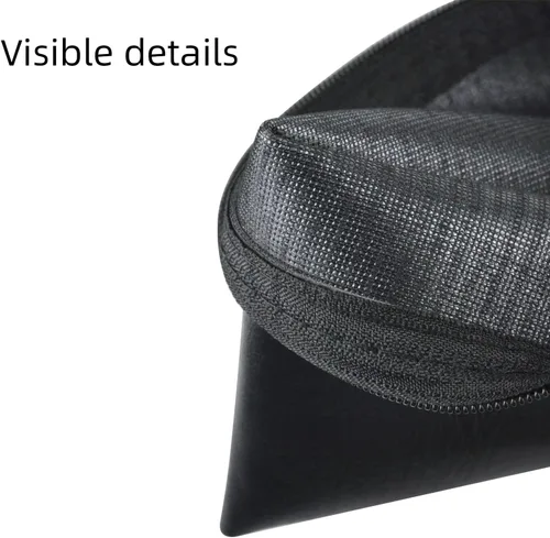 Miniatura 5 de MRSDY Bolsa para micrófono, bolsa negra con cremallera para micrófono, micrófono inalámbrico, protector de micrófono vocal a prueba de golpes, bolsa