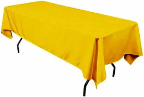Miniatura 2 de Mantel rectangular de poliéster 60x144 pulgadas (negro)