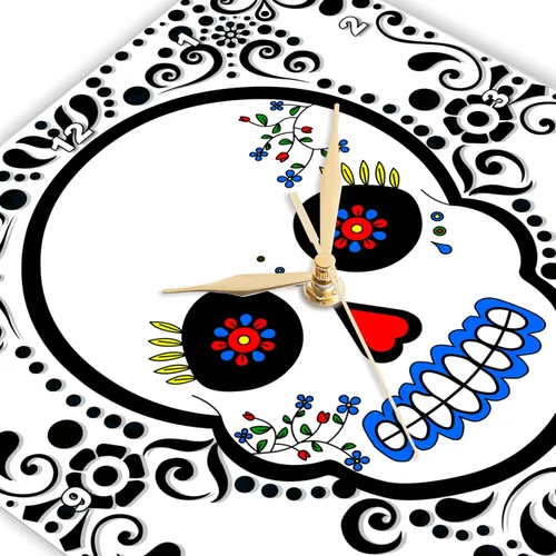 Miniatura 3 de dpp _ 28865 Janna Salak Designs del día de los muertos – día de los muertos calavera día de los muertos calavera de azúcar rojo y negro diseño