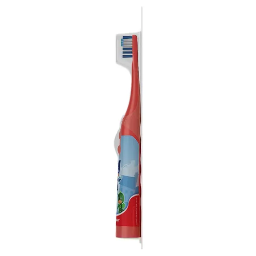 Miniatura 5 de Colgate, Máscaras de pijama para niños, cerdas extrasuaves, el color puede variar, 1 cepillo de dientes alimentado por batería, 1 unidad