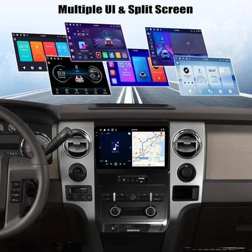 Miniatura 7 de 4G+64G Android 15 Estéreo para coche para Ford F150 2009-2012 con Carplay inalámbrico Android Auto, 9 pulgadas pantalla táctil Incell Radio coche 4