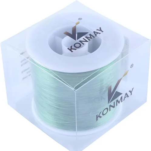 Miniatura 5 de KONMAY Cuerda elástica de elastano verde militar de 0.024 in, cordón elástico suave para abalorios, 450 yardas para pulseras, collares y fabricación