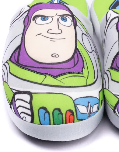 Miniatura 6 de Disney Pixar Toy Story Pantuflas para niños Buzz Lightyear sin cordones, Verde