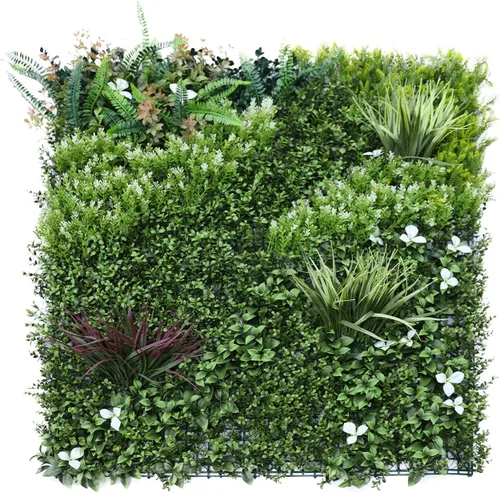 Miniatura 14 de Windscreen4less 1 panel artificial de boj de 40 x 40 pulgadas, decoración de pared verde hierba sintética para decoración de interiores y Panel 3D