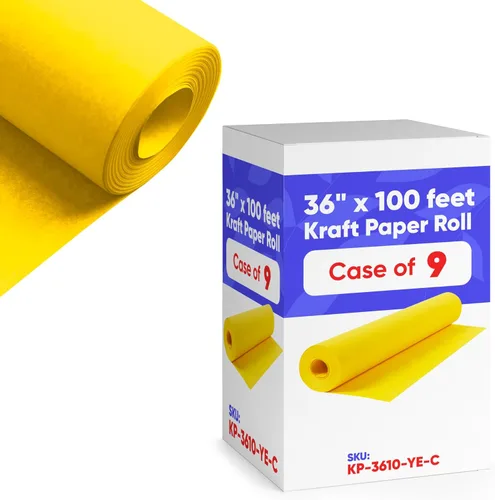 Miniatura 32 de Papel kraft negro de 36 x 1200 pulgadas (100 pies) (caja de 9 rollos), 45 libras de grosor, papel kraft para la escuela, papel de color artístico