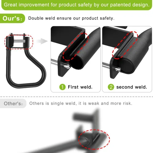 Miniatura 5 de SELEWARE Power Cage Accessories, Dip Handles, Pull‑Up Stations, and Multi‑Grip Training Attachments Accesorio de barra de inmersión para orificio