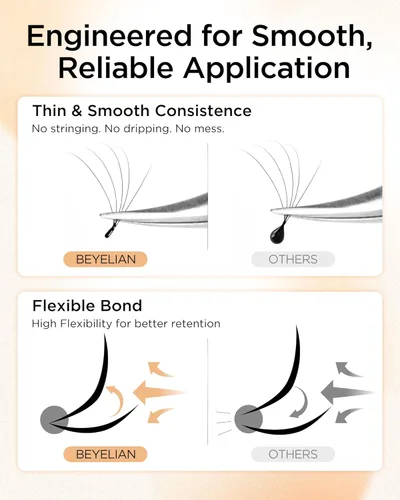 Miniatura 4 de Pegamento de extensión de pestañas, pegamento sensible para extensiones de pestañas, 0.0 fl oz, adhesivo con tecnología Smart Drop para pestañas