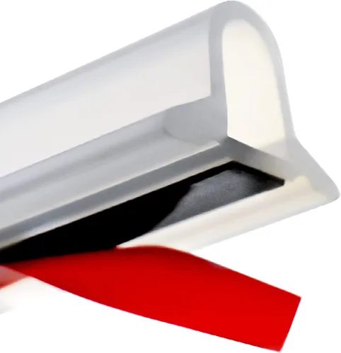 Presa de agua plegable de 39 pulgadas, ideal para sillas de ruedas, barrera de ducha de silicona, sistema de retención de tapón de agua, separación