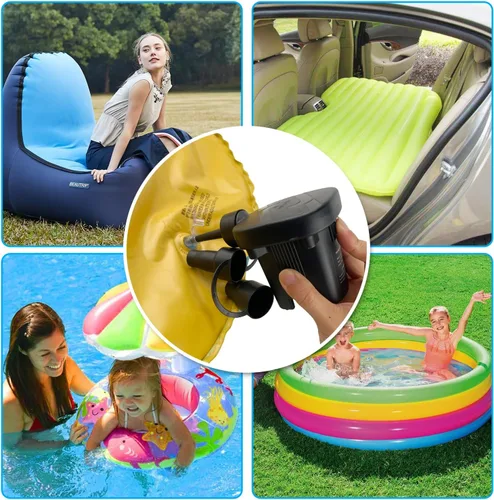Miniatura 2 de Newpol Inflatable Bed Pump, Electric Air Pump with Free Swimming Ring for Air Mattress Beds, Inflatable Swimming Pools, Swimming Rings