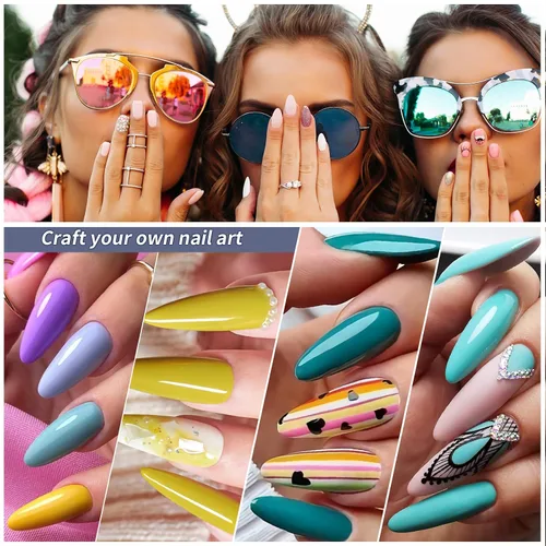 Miniatura 5 de Kolinsky - Brocha de uñas acrílicas 100% tamaño 8, pincel de arte de forma redonda para manicura profesional de uñas (#8, dorado)