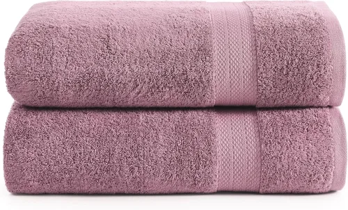 Miniatura 17 de Lane Linen Paquete de 4 toallas de baño 100 % algodón (35 x 66 pulgadas), hilado en anillo, extra grandes, secado rápido, suaves, de poca pelusa