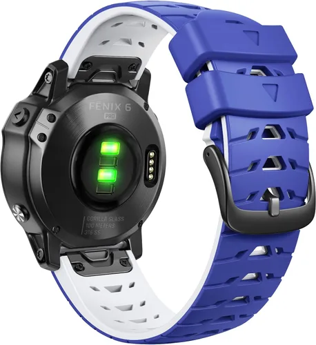 Miniatura 11 de Para Garmin Fenix 5/5 Plus, Fenix 6/6 Pro, Fenix 7, Forerunner 935/945, Instinct/Approach S62, repuesto de correa de reloj de silicona suave