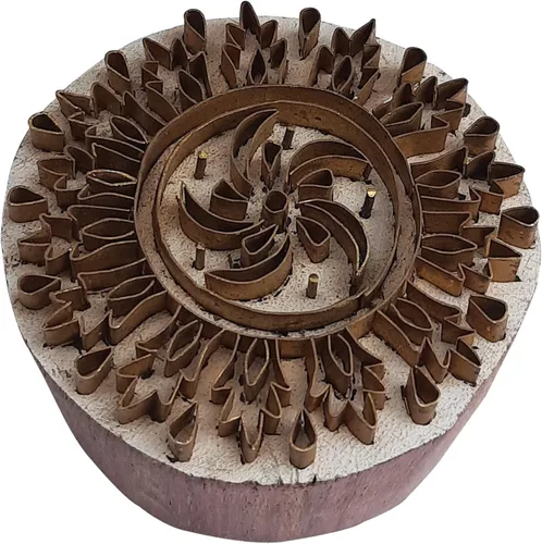 Miniatura 9 de Royal Kraft Sellos de madera de latón para la impresión de bloques en arcilla, cerámica, tela BHBtag001