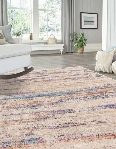 Miniatura 4 de Unique Loom Colección Deepa - Alfombra de área Beatriz (rectangular 2' 0" x 3' 0", Multi/ Beige)