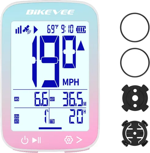 Miniatura 11 de Velocímetro de Bicicleta GPS Ordenador de Ciclismo Inalámbrico – Inicio/Parada Automática, Retroiluminación Automática, Odómetro de Bicicleta