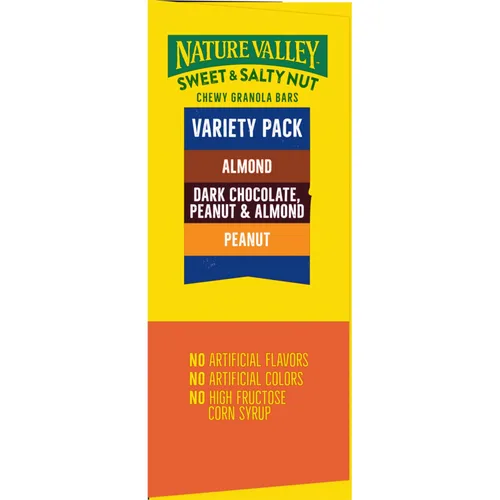 Miniatura 5 de Nature Valley Barras de granola de nueces dulces y saladas, paquete variado, 15 barras, 18 onzas