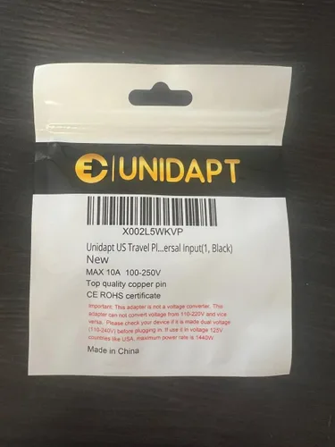 Miniatura 8 de Unidapt Adaptador de enchufe de viaje de EE. UU., UE, AU, Reino Unido, NZ, CN a Estados Unidos (tipo B), enchufe de pared de 3 clavijas con conexión