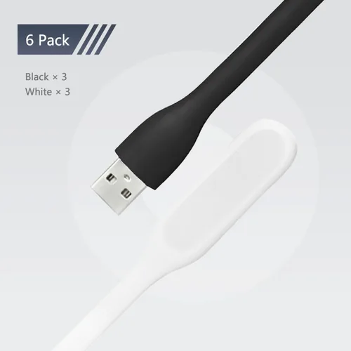 Miniatura 2 de Lámpara LED USB para Banco de Energía, Luz Nocturna Mini Portátil para el Cuidado de los Ojos con Brazo Flexible, Lámparas de Lectura USB con Cuello