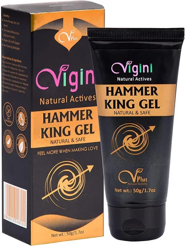 Drop Vigini Natural Hammer King Long Time Gel Crema Gel Masculino Fuerza Aumento Energía Resistencia Potencia Retraso Tiempo Sensual Masaje Titán