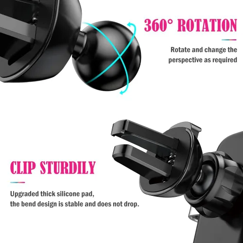 Miniatura 4 de eing Bling Soporte de teléfono para automóvil, soporte de teléfono celular para automóvil, cargador USB inalámbrico para automóvil, soporte de taza