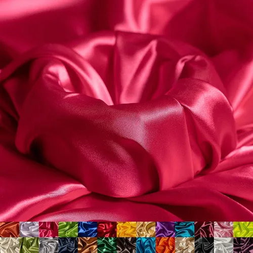 Miniatura 31 de Ice Fabrics The Yard - Tela de satén elástica Charmeuse de 58/60 pulgadas de ancho, sedosa y suave para coser ropa, vestidos, vestidos de noche